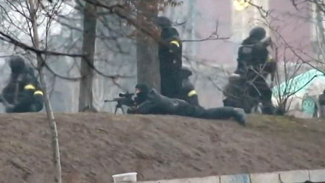 German TV: To demonstrantóww Kiev shoot not only Berkut